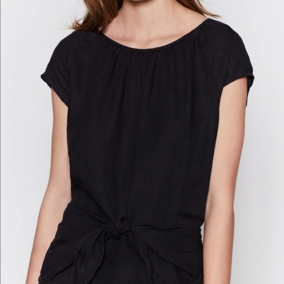 Joie Adoette 100% Linen Dress Black Size S - Picture 6 of 11